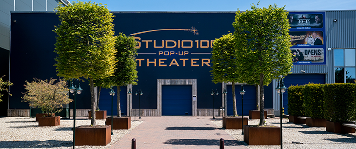 Studio 100 Pop-Up Theater wordt omgetoverd tot intieme concertzaal Studio 100 Pop-Up Theater wordt omgetoverd tot intieme concertzaal