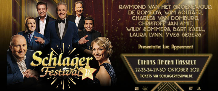 Luc Appermont en Raymond van het Groenewoud debuteren dit weekend op Het 15de Schlagerfestival! Luc Appermont en Raymond van het Groenewoud debuteren dit weekend op Het 15de Schlagerfestival!