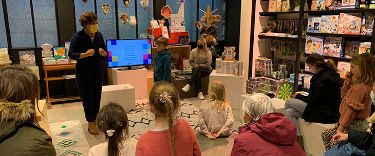 Workshop van kinderpsychologe en auteur Klaar Hammenecker was een voltreffer: “Die 50 uitdagingen uit het boek lijken me leuk om te doen!” Workshop van kinderpsychologe en auteur Klaar Hammenecker was een voltreffer: “Die 50 uitdagingen uit het boek lijken me leuk om te doen!”