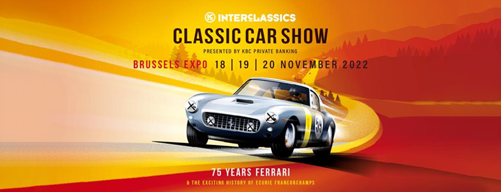 InterClassics Classic Car Show Brussels viert 75 jaar Ferrari en 50 jaar BMW M! InterClassics Classic Car Show Brussels viert 75 jaar Ferrari en 50 jaar BMW M!
