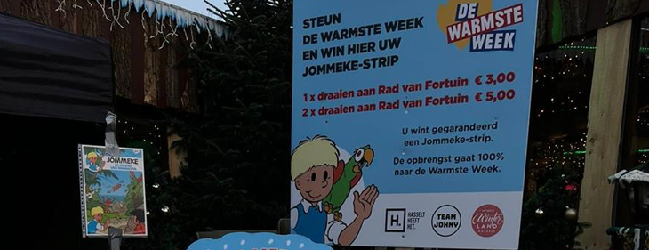 Winterland Hasselt steunt samen met Jommeke De Warmste Week! Winterland Hasselt steunt samen met Jommeke De Warmste Week!