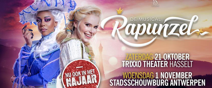 Familiemusical ‘Rapunzel’ ook dit najaar op de planken in Hasselt, Antwerpen en Gent Familiemusical ‘Rapunzel’ ook dit najaar op de planken in Hasselt, Antwerpen en Gent