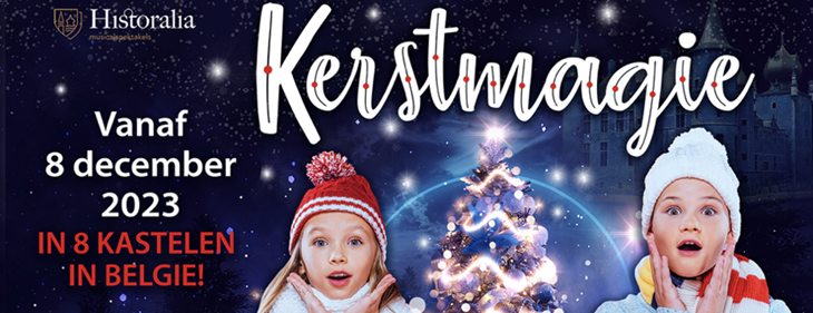 Betoverend spektakel 'Kerstmagie' strijkt opnieuw neer in 8 Belgische kastelen (6 Vlaanderen - 2 Wallonië) Betoverend spektakel 'Kerstmagie' strijkt opnieuw neer in 8 Belgische kastelen (6 Vlaanderen - 2 Wallonië)