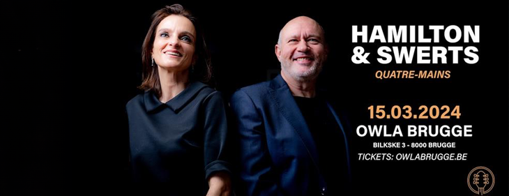 West-Vlaming Patrick Hamilton (Loppem) & Nel Swerts brengen uniek 'Quatre-Mains'-pianoconcert in Owla Brugge West-Vlaming Patrick Hamilton (Loppem) & Nel Swerts brengen uniek 'Quatre-Mains'-pianoconcert in Owla Brugge