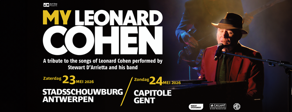 Internationaal bejubelde tribute 'My Leonard Cohen' komt naar België Internationaal bejubelde tribute 'My Leonard Cohen' komt naar België