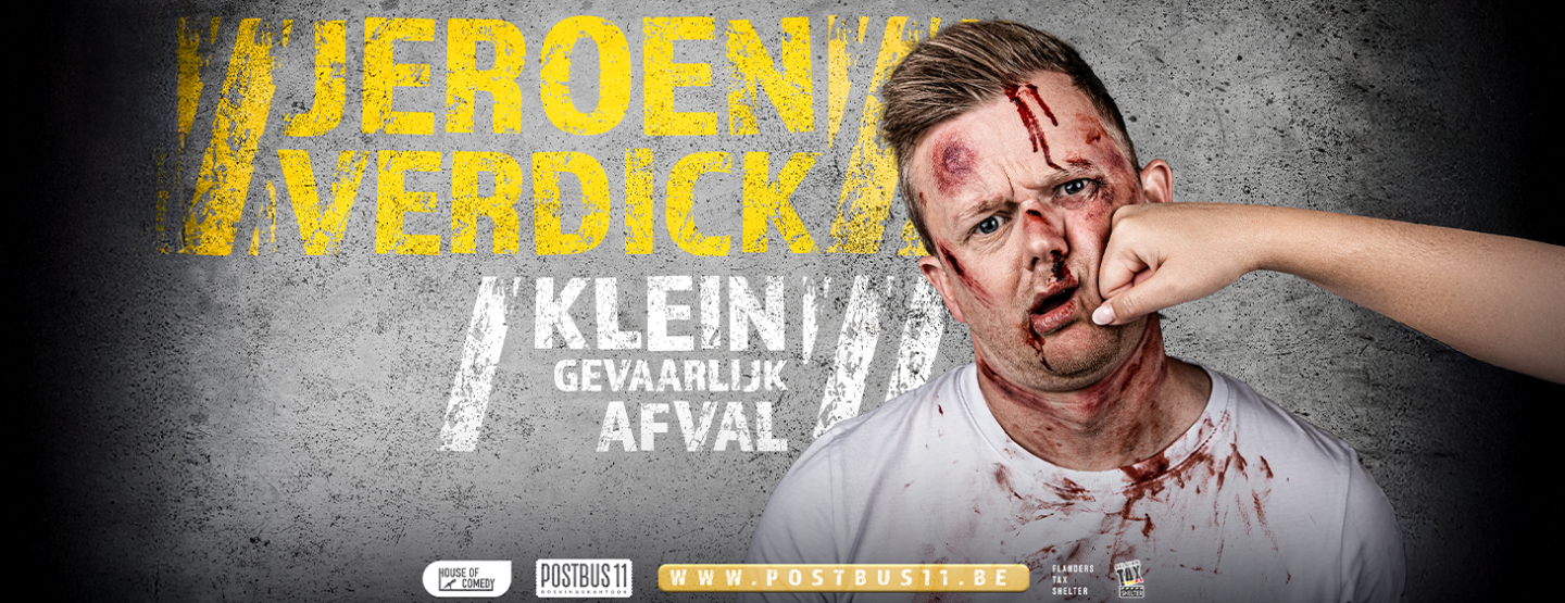 Binnenkort op uw favoriete podium: Jeroen Verdick - Klein Gevaarlijk Afval seizoen 2! Binnenkort op uw favoriete podium: Jeroen Verdick - Klein Gevaarlijk Afval seizoen 2!