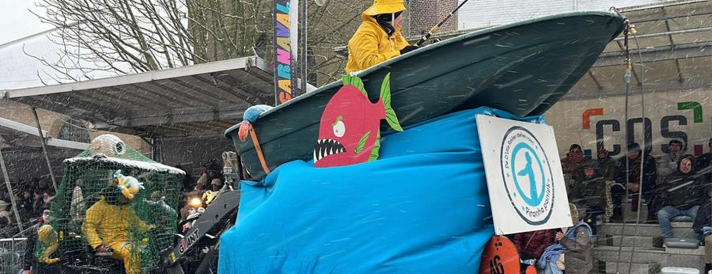 Zwevezeelse carnavalgroep kiest voor &lsquo;Piranha&rsquo; van Garry Hagger in 56ste stoet