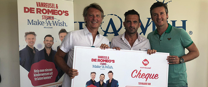 De Romeo’s schenken €12.500 aan Make-A-Wish ® voor de verkoop van 500 km Frikandellen XXL!