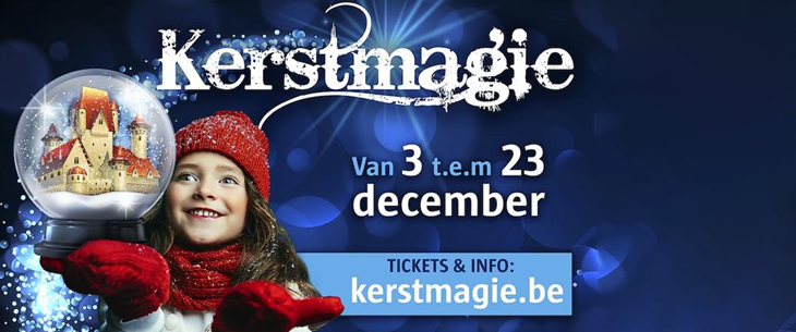 Betoverend spektakel 'Kerstmagie' strijkt opnieuw neer in 10 Belgische kastelen (7 Vlaanderen - 3 Wallonië)