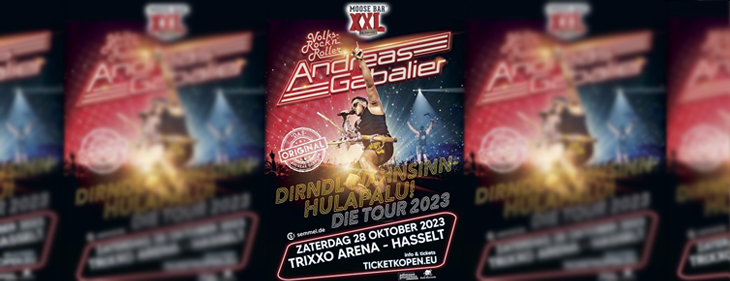 Andreas Gabalier komt op 28 oktober 2023 naar Trixxo Arena Hasselt!