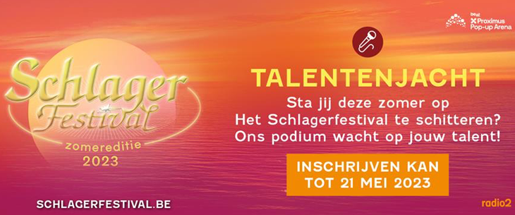 Het Schlagerfestival is op zoek naar nieuw talent!