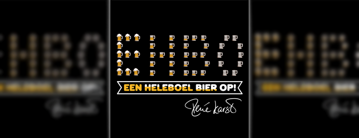 René Karst maakt van ‘I’m Into Folk’ de meezinger ‘EHBO’ (‘Een Heleboel Bier Op!’)