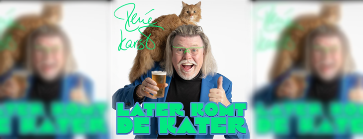 René Karst deelt feestelijke wijsheid in nieuwe single ‘Later Komt De Kater’