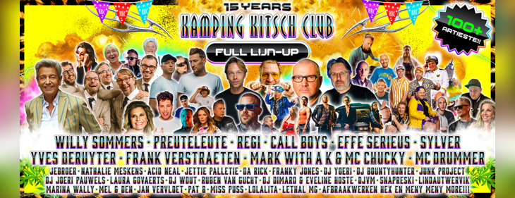 Primeur in festivalland: Kamping Kitsch Club pakt vanaf deze week uit met eigen driedelige docuserie bij VTM
